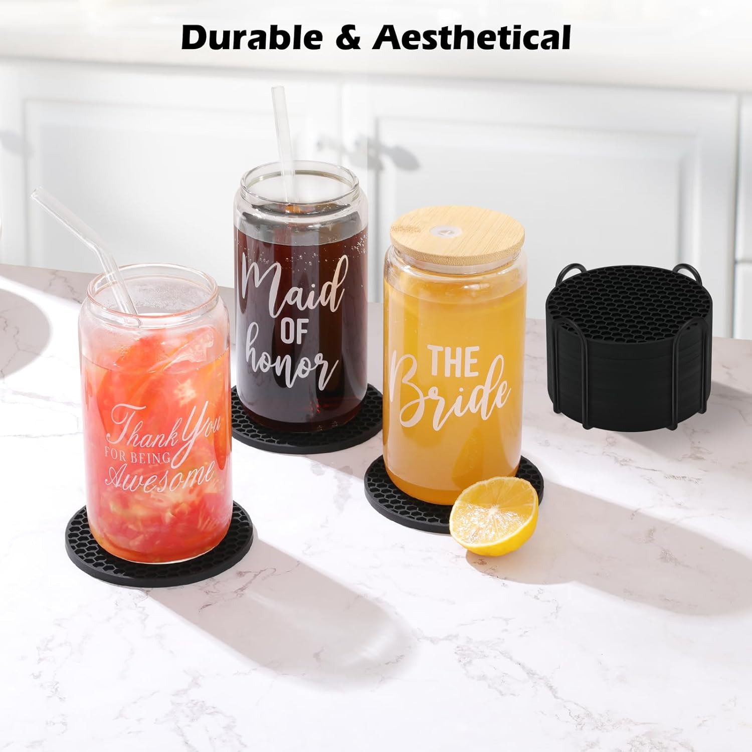 Silicone Coasters Set with Hol - Coaster Sublimation Blank review and price