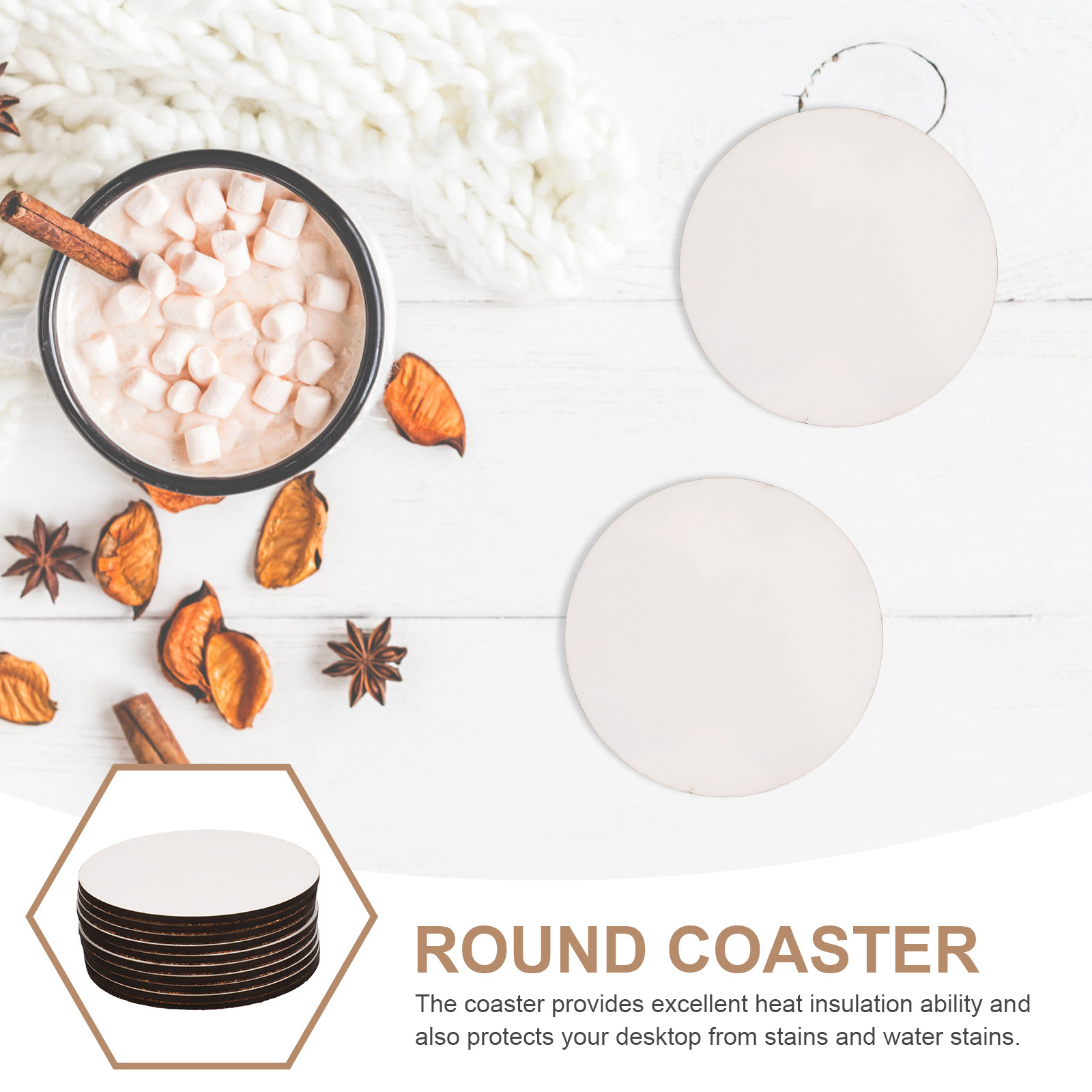 Sublimation Wooden Coasters 10 - Coaster Sublimation Blank review and price